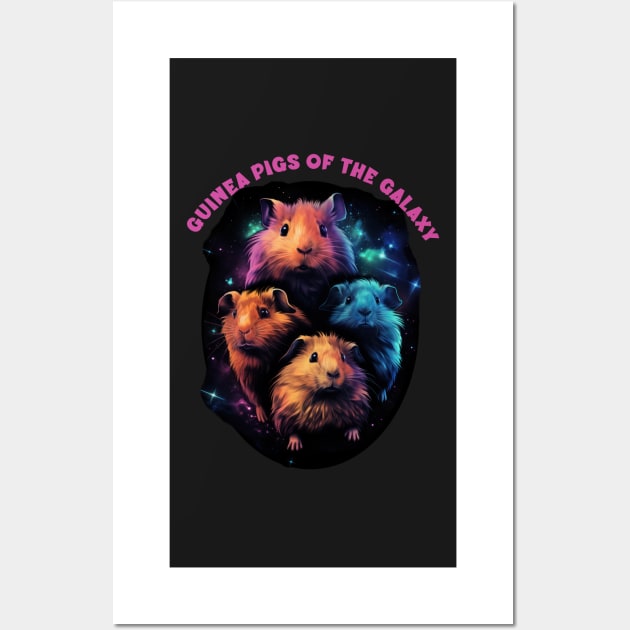 Guinea Pigs of the Galaxy Wall Art by kansaikate